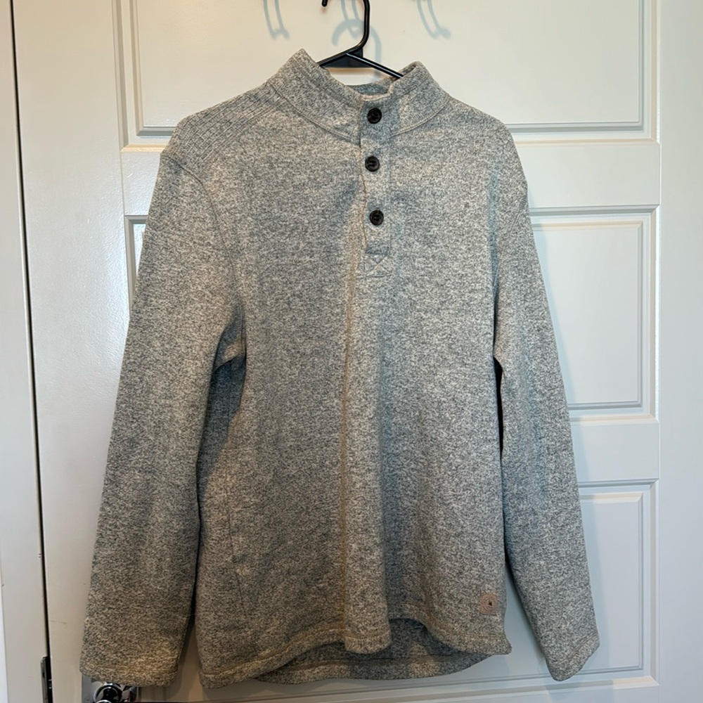 G.H.Bass & Co. Large light green three button pullover